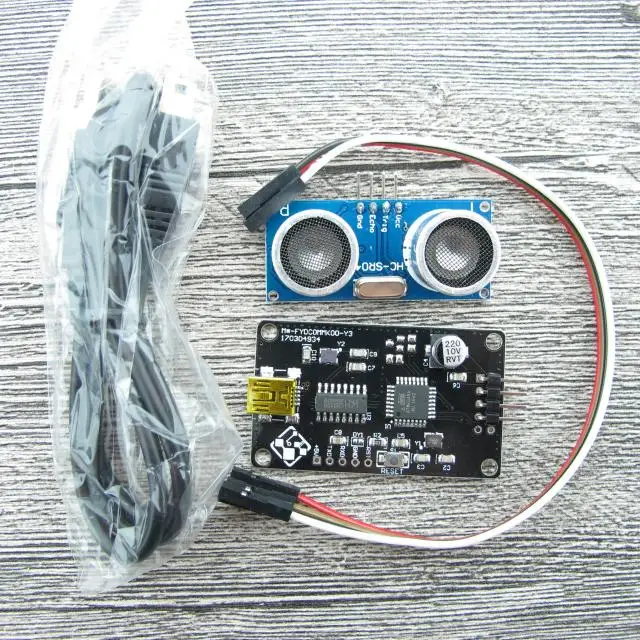 Usb Seriële Poort Ultrasone Afstand Meten Module Computer Seriële Poort Direct Display Afstand Cm Module