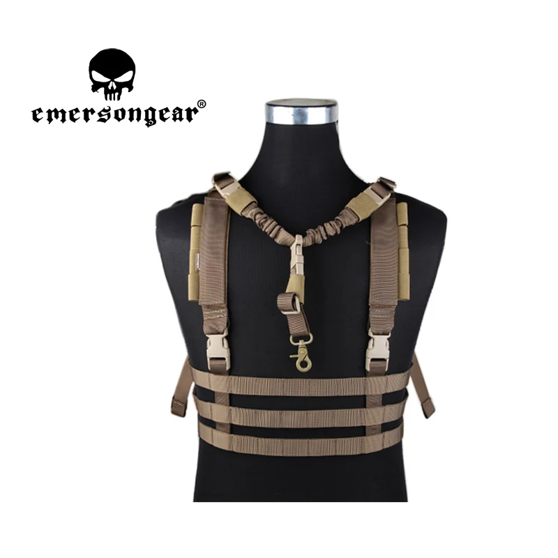 EMERSONGEAR Tactical MOLLE System Low Profile Chest Rig ROC-For Plate Carrier Hunting Vest Airsoft Hunting Shooting Outdoor