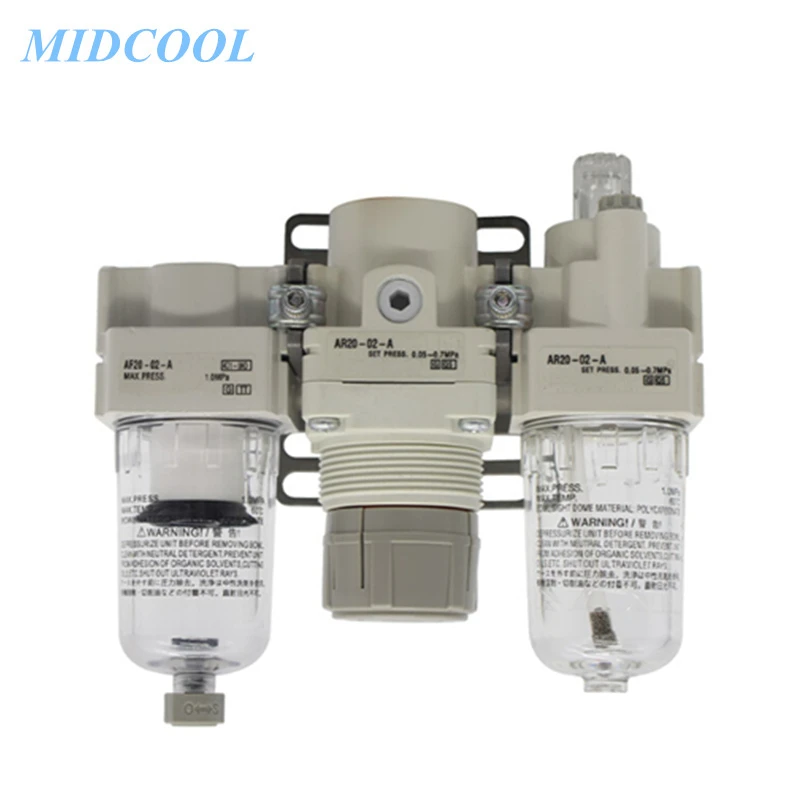 

Modular F.R.L. Units Air Combination Air Filter + Regulator + Lubricator AC-A Series AC40 AC40-04/04D/04G/04DG-A