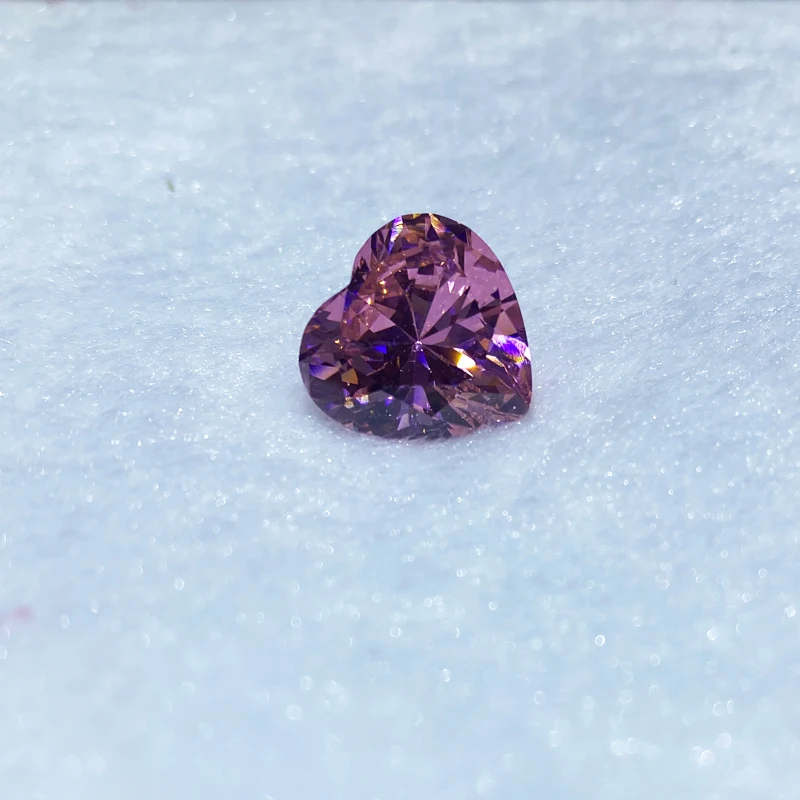 

Newest Heart Shape Pink Moissanites Diamonds Loose Stone Bead Luxury Jewelry Moissanites Gemstones 6.5x6.5mm 1ct for Rings