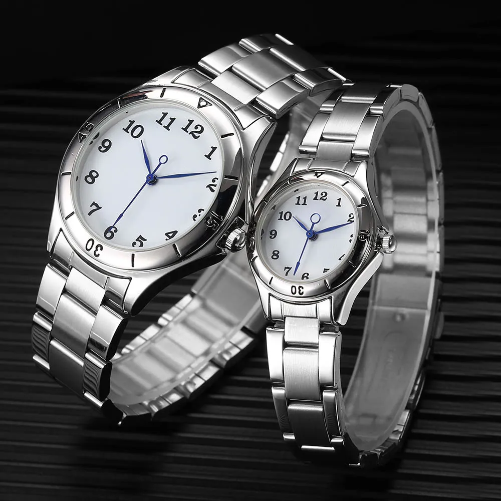 Montre à quartz personnalisée pour hommes et femmes, logo de la marque, image personnalisée, cadeau de bijoux de couple, votre propre design