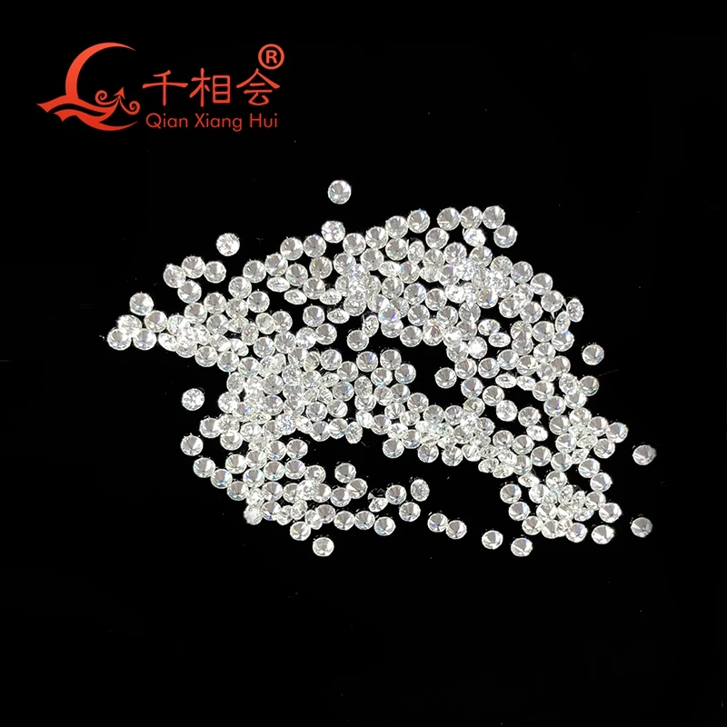 D white color vvs 0.9mm to 2.9mm small melee size  moissanite round shape loose stone for jewelry making
