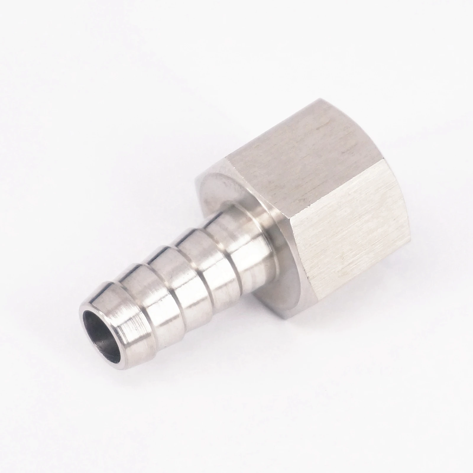 

3/8" BSP Female to 8mm Barbed Hose 304 Stainless Steel Splicer Barb Hose Tail Connector 98 bar