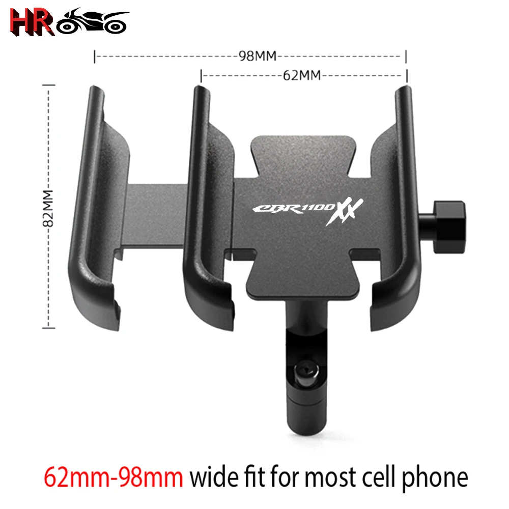 For Honda CBR1100XX CBR 1100 XX Super Blackbird 1997-2007 Newest Motorcycle Handlebar Rear Mirror Mobile Phone GPS Stand Bracket