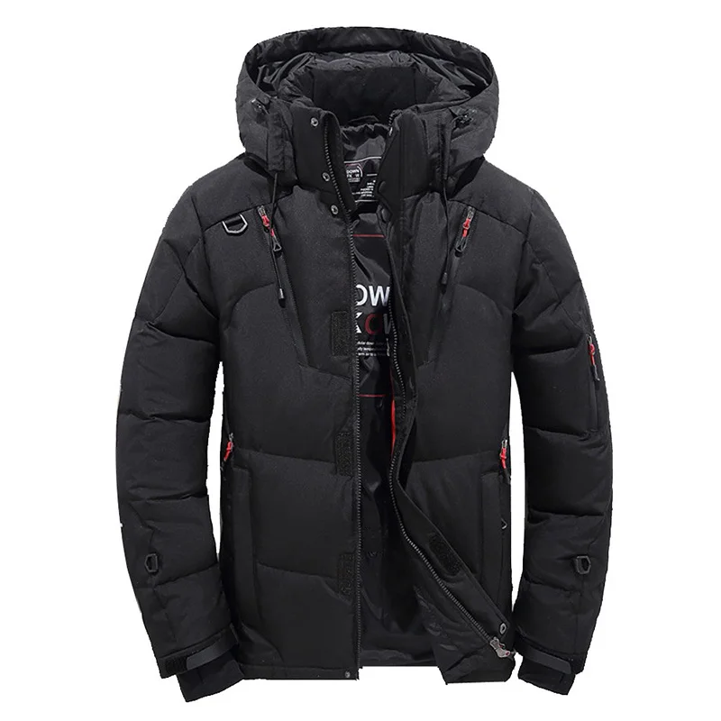 Chaqueta de plumón de pato blanco para hombre, Parka gruesa para nieve, abrigo cortavientos, abrigo de plumón de Tace y Shark, talla M-4XL, Invierno