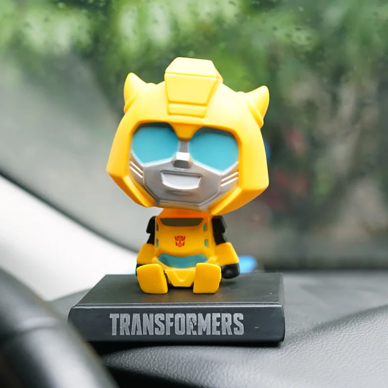 Robot-toys Car Shake Head Doll Autobot Spring Toy Car Accessories Cartoon Ornament Interior Decoration Animation Character Model