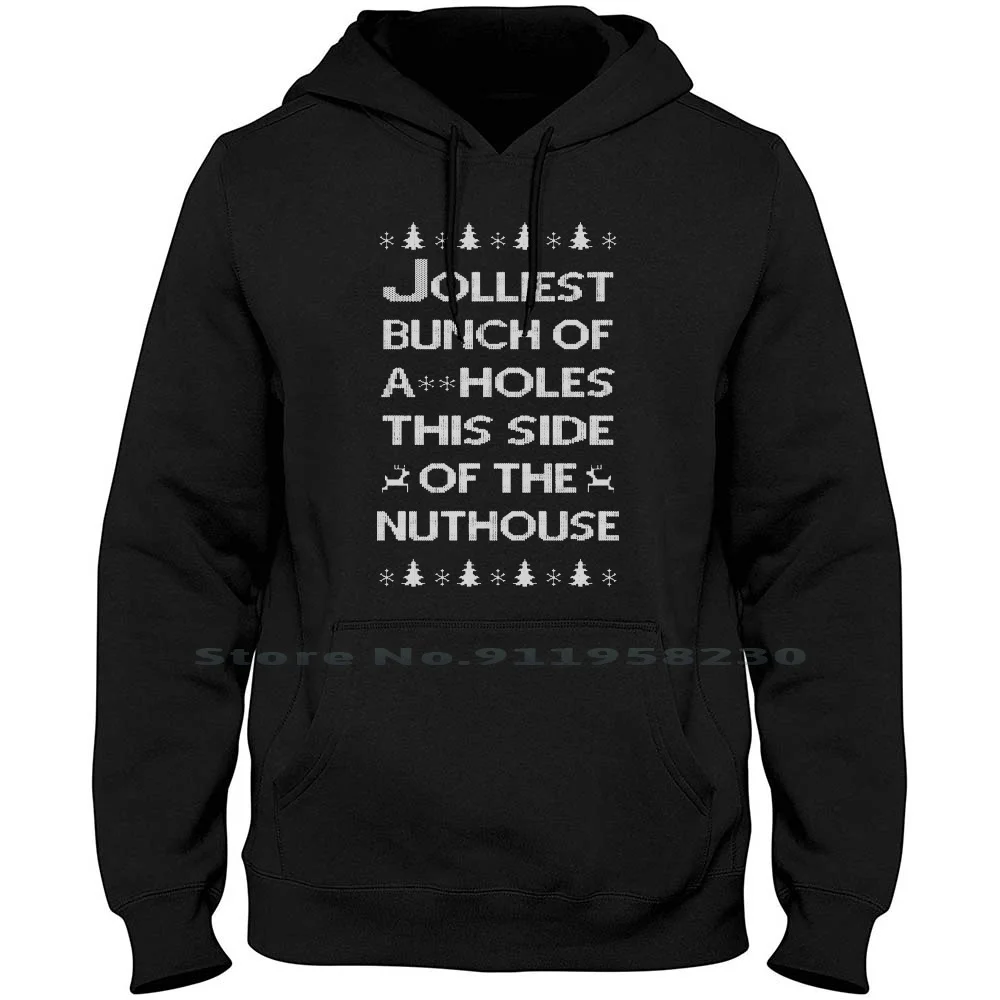 Jolliest Bunch Of Christmas Vacation Hoodie Sweater Big Size Cotton Vacation Ollie Games Bunch Tage Geek Lie Bun Age St Ny Funny