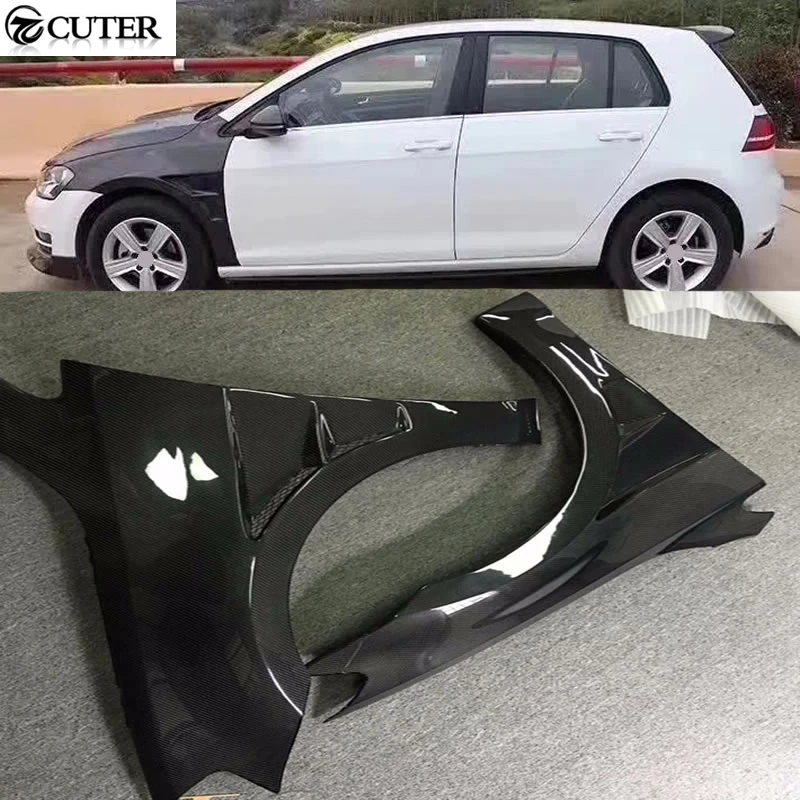 

Golf 7 Mk7 Carbon Fiber Side Fender Mudguards Trim for Vw Golf Mk7 2014up