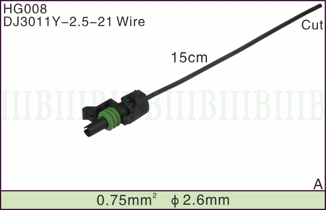 1 Pin  12010996 12015791 Female Weather Pack electrical wire Delphi 1 Pin way connector