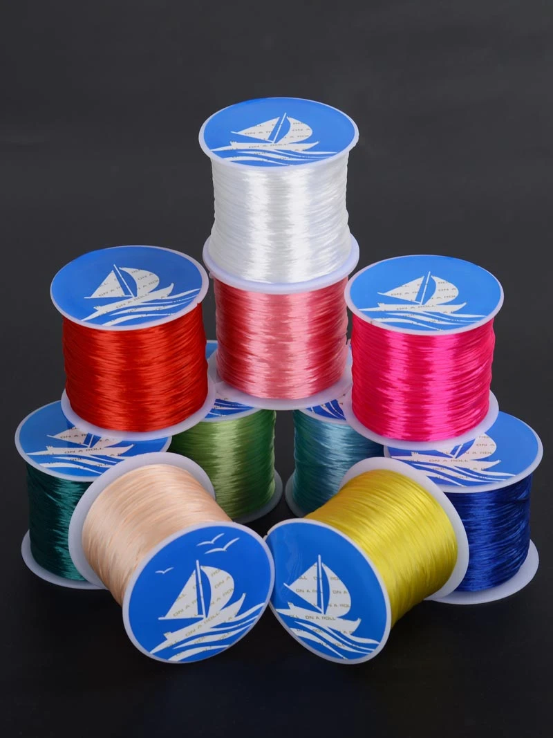 OAR Strong Elastic Thread Rope line cord use to string Crystal Beads chromatic Oblate Elastic for diy Crystal Bracelet