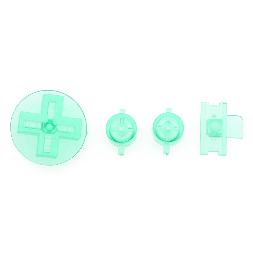 18 色オプション黒クリアレッド税関 DIY ボタンセット交換ゲームボーイクラシック GB DMG A B ボタン D-パッドボタン