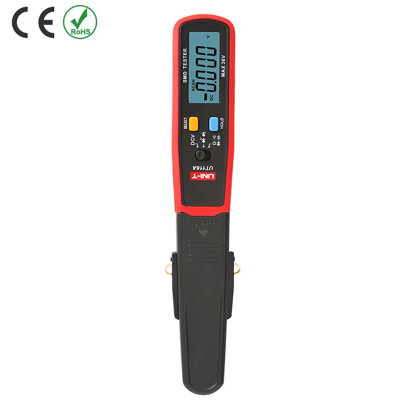 UNI-T UT116A/UT116C Smart Testing Clips mini SMD Components Tester Diode Triode Capacitance Inductance Multimeter ESR Meter