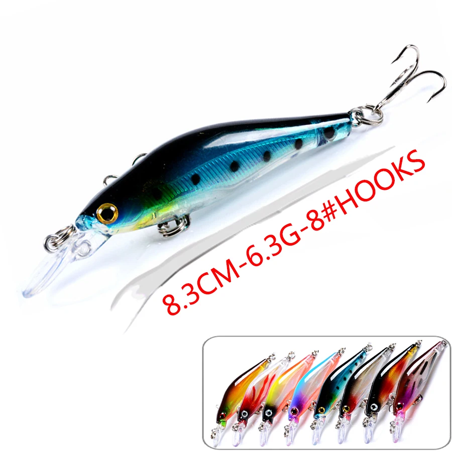 Laser Minnow Hard Wobbler Artificial Bait For Fishing Lure Trout Pike Carp Swimbait Bass Crankbait Fishing Tackle/Accessories