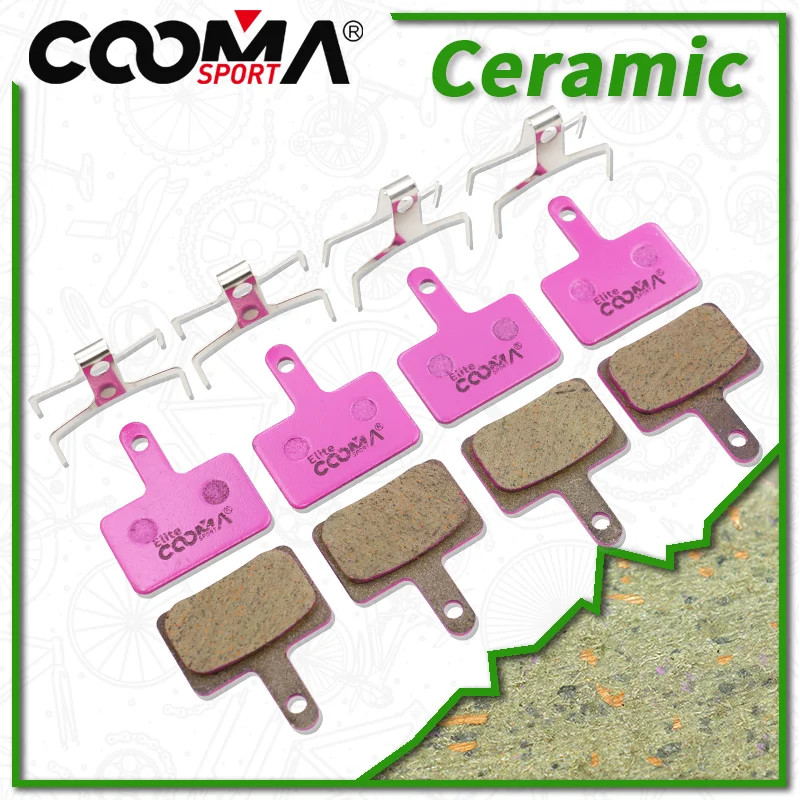 4 Pairs Ceramic Disc Brake Pads for Shimano B01S B05S M05, MT200 MT400 MT500 M375 M395 M416 M446 M445 M486 M485 M475 M515 M525