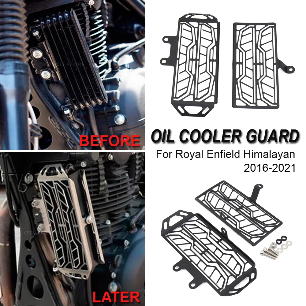 

2021 Motorcycle For Royal Enfield Fit Himalayan Oil Cooler Guard Protective Guards Radiator Cover 2020 2019 2018 2017 2016