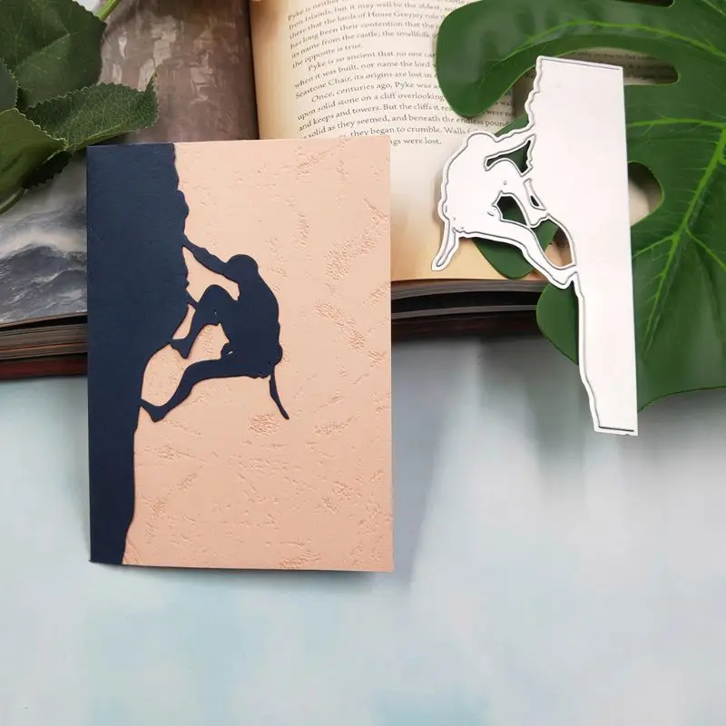 Rock Climbing Metal Cutting Dies Stencil DIY Scrapbooking Album Stamp Card