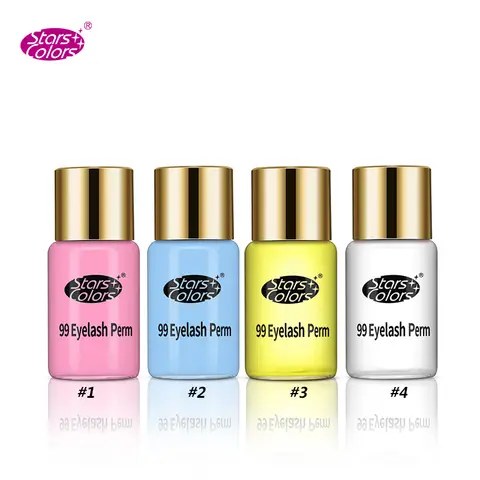 5 병/로트 #1/2/3/4 로션 속눈썹 리프팅 속눈썹 파마 눈 속눈썹 리프트 키트, 별 색상 속눈썹 미용 성장 메이크업 도구