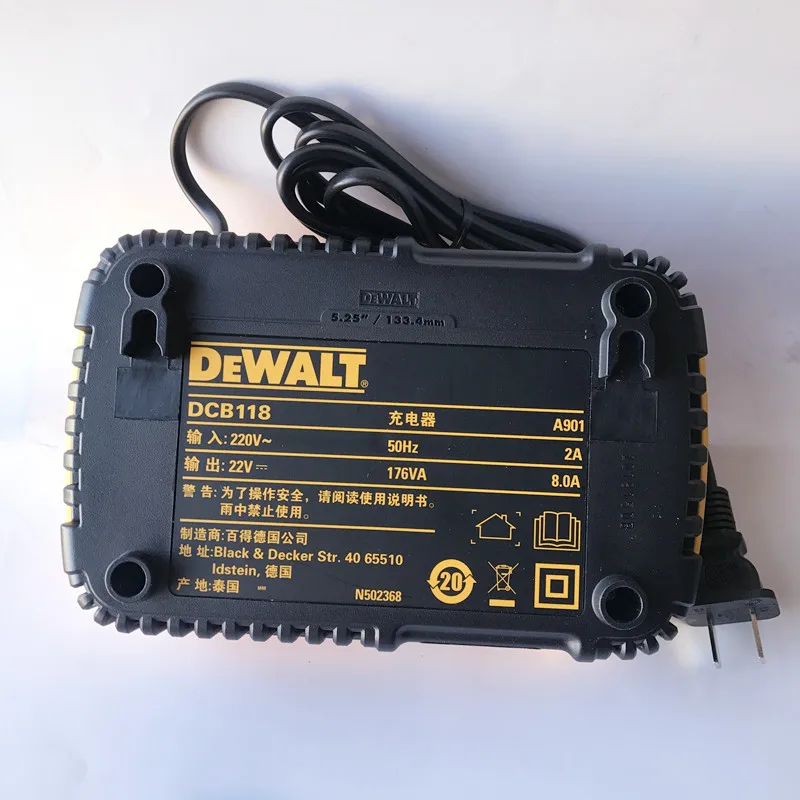 220-240 В DCB118 быстрое зарядное устройство для DEWALT 20 в 60 в MAX FLEXVOLT литий-ионный вентилятор охладитель DCB118B DCD991 DCD996 DCH481 DCG414 DCS520