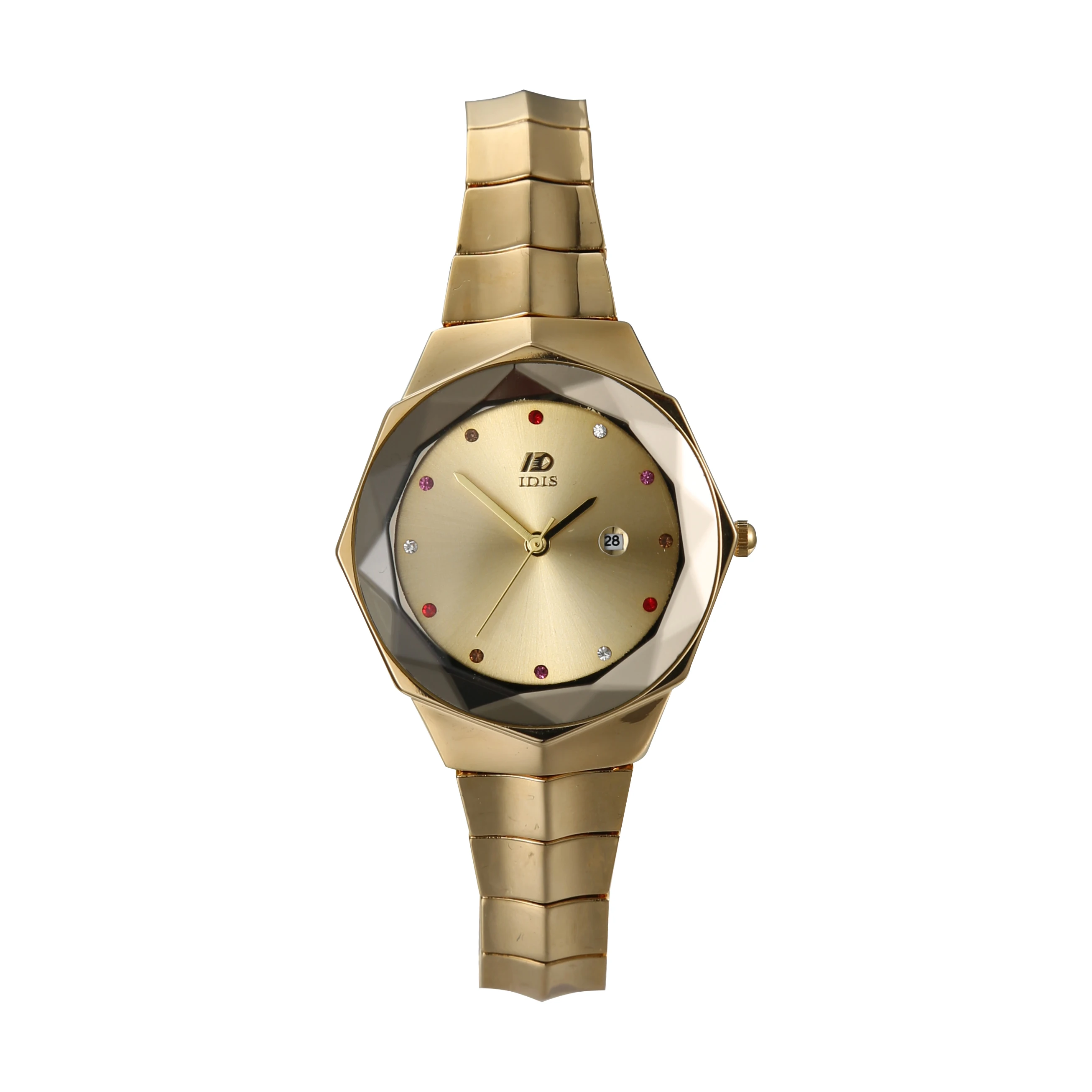 IDIS Geometric Surface Quartz Ladies Waterproof Wrist Watch for Women Fashion