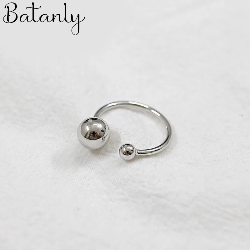 New Korean Charm Beads Ball Rings for Women Female Finger Rings Romantic Birthday Gift For Girlfriend Jewelry