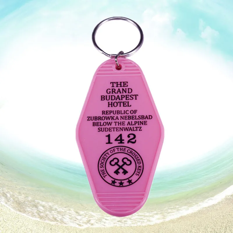 GBH Wes Anderson film Hotel Motel Keychain 142 Republic of Zubrowka Key Tag M. Gustave Rudeness is merely the expression of fear