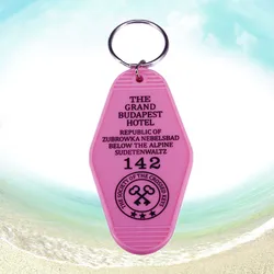 Gbh wes anDersonフィルムホテルmotel keychain 142 zubrowkaキータグmのrepublic。ギュスターヴ無礼は単に発現恐怖