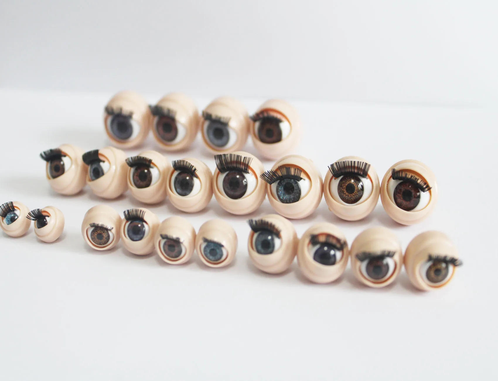 10pcs/lot  new 11mm -- 22mm sleeping baby eyeball movable eyeball eyepupil eg.(size TS12=16mm) for Vinyl doll  color option