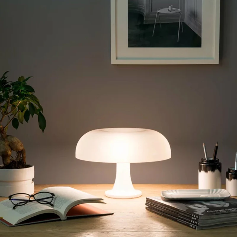 Minimalism Mushroom Table Lamp Ornament Light E14 for Livingroom Bedside Study Hotel Decoration Bulbs and Lamp Sold Separately