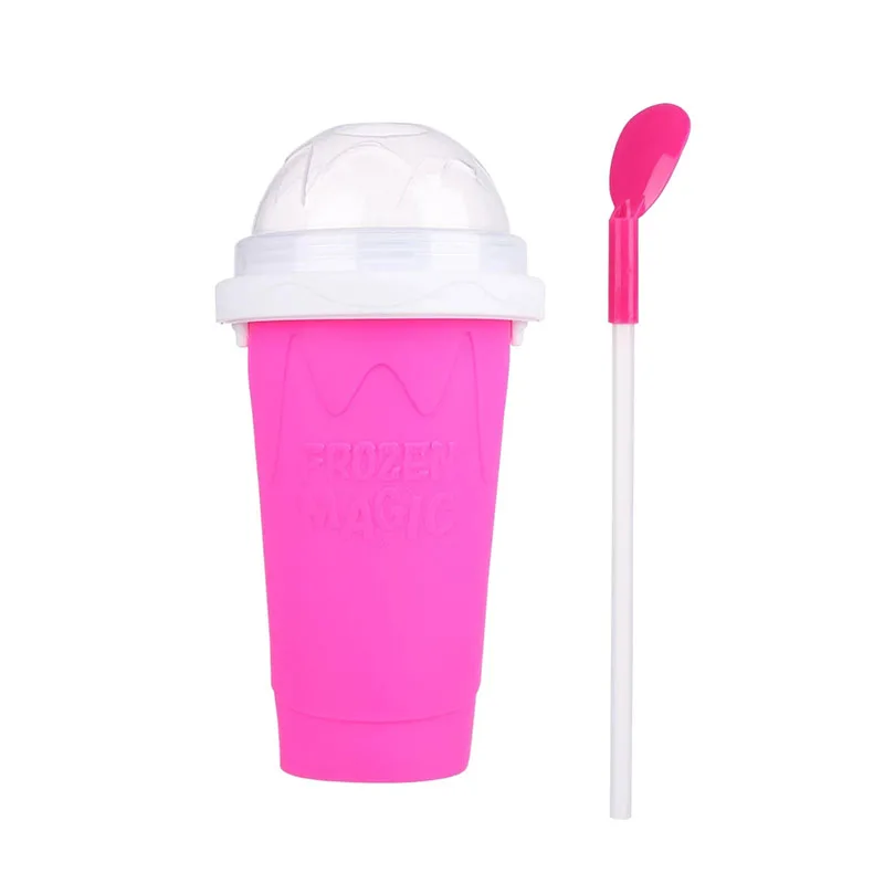 Imagem -03 - Copo Smoothie Faça Você Mesmo Pinch Cup Copo Mágico Congelado Smoothie Ice Summer Cooler Smoothie Cup Aperte no Gelo Slush Copo de Refrigeração Rápida