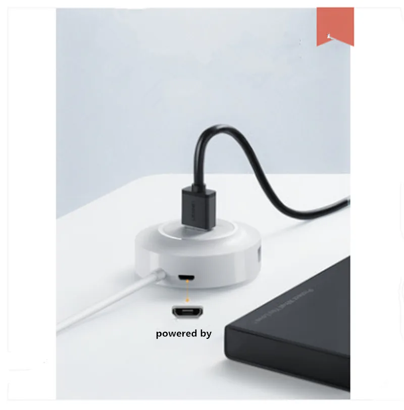 Usb 확장기 어댑터 멀티 포트 유형-c 노트북 usb 확장 도크, 다기능 usd 구멍 외부 U 디스크, 4 usp interf