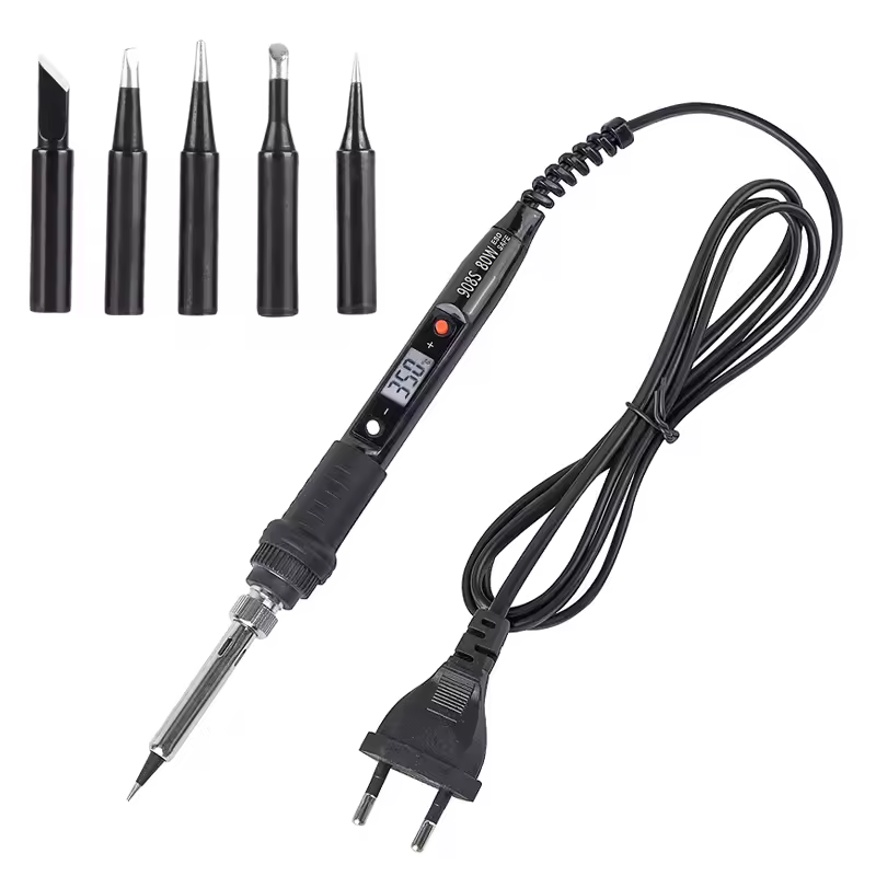 JCD Electric Soldering Iron 80W LCD Digital Display Adjustable temperature soldering iron tips 220V/110V Welding Solder Tool908S - Image 9