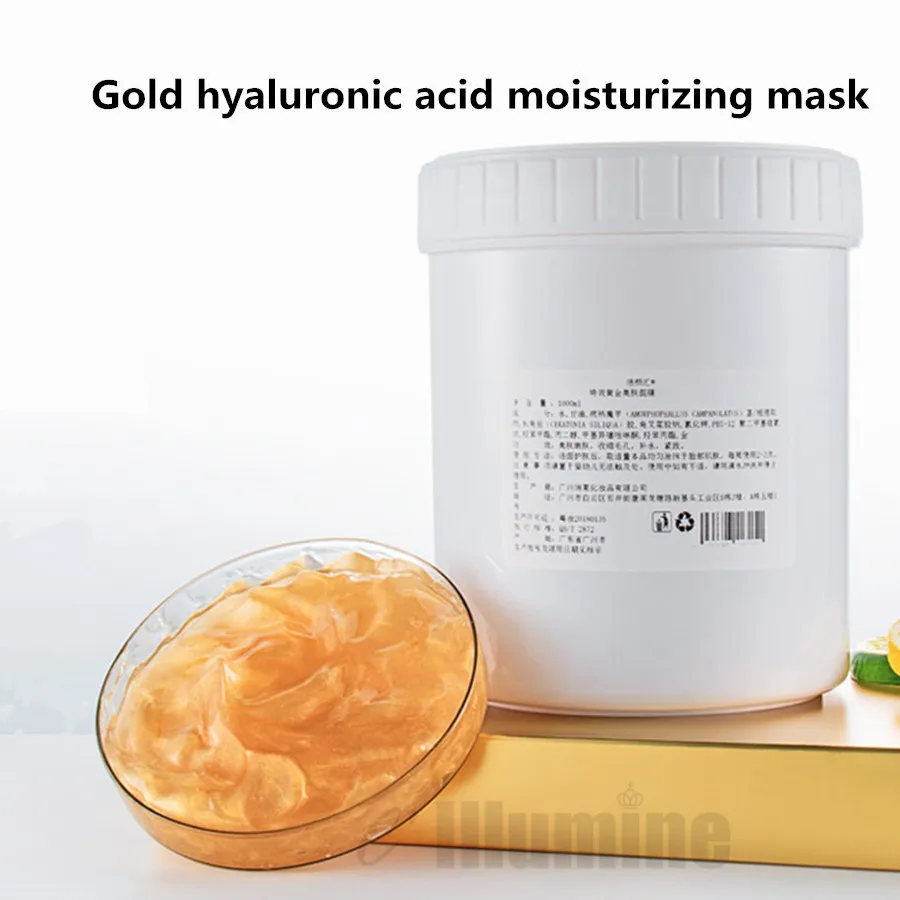 

Gold Hyaluronic Acid Moisturizing Mask Anti Aging Fade Fine Lines Moisturize Replenish Water Sleeping Night Mask 1000g Beauty