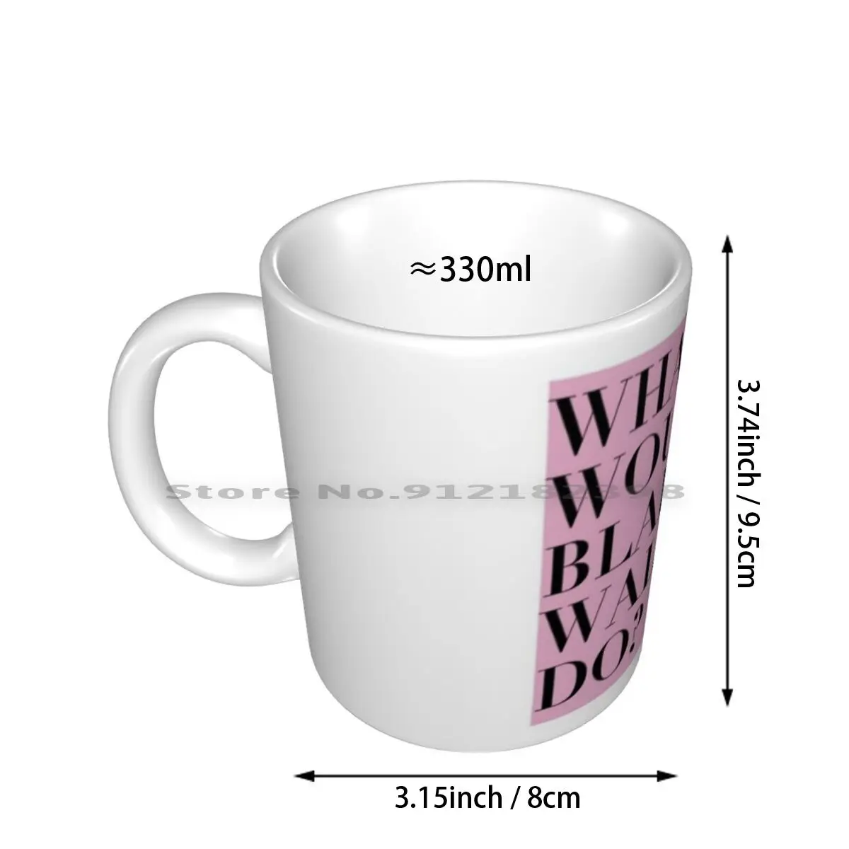 What Would Blair Do ? Pink Ceramic Mugs Coffee Cups Milk Tea Mug Gossipgirl Gossip Girl Serena Williams Chuck Chuck Bass Blair