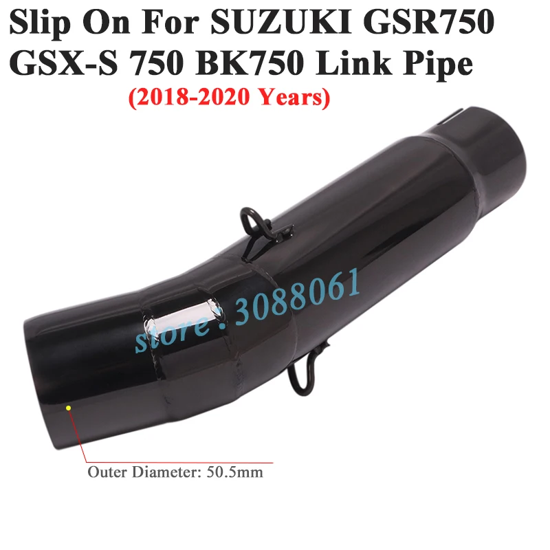 For SUZUKI GSX-S 750 BK750 GSR750 GSX S750 GSX-S750 2018 - 2020 Motorcycle Exhaust Escape Modified Slip On Middle Tube Link Pipe