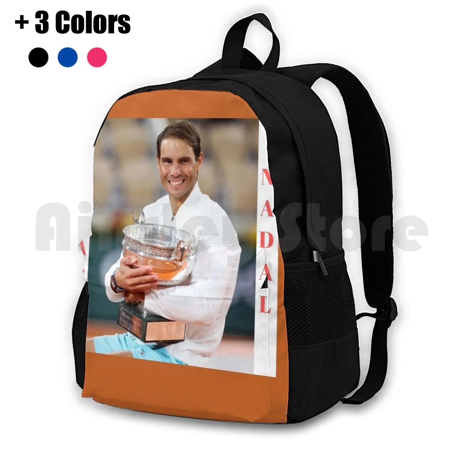 Rafael Nadal Tennis Star Outdoor Hiking Backpack Waterproof Camping Travel Rafael Nadal Tennis Nadal Rafael Autograph