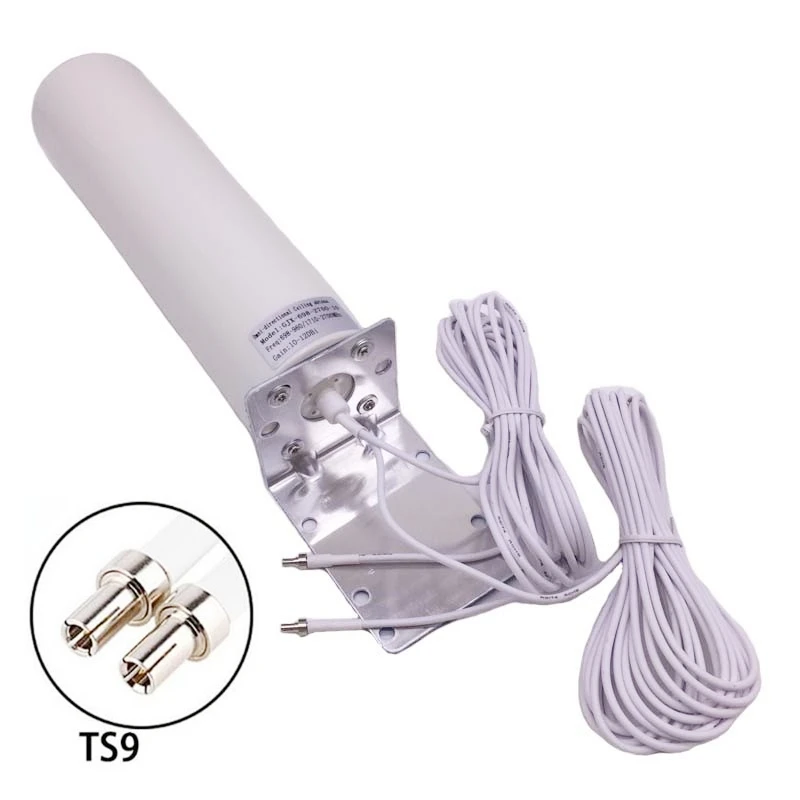 Imagem -03 - Outdoor Sma Male Omni Antenna Modem Roteador Huawei 4g Lte 12dbi 10m Crc9 Ts9 B315 E8372