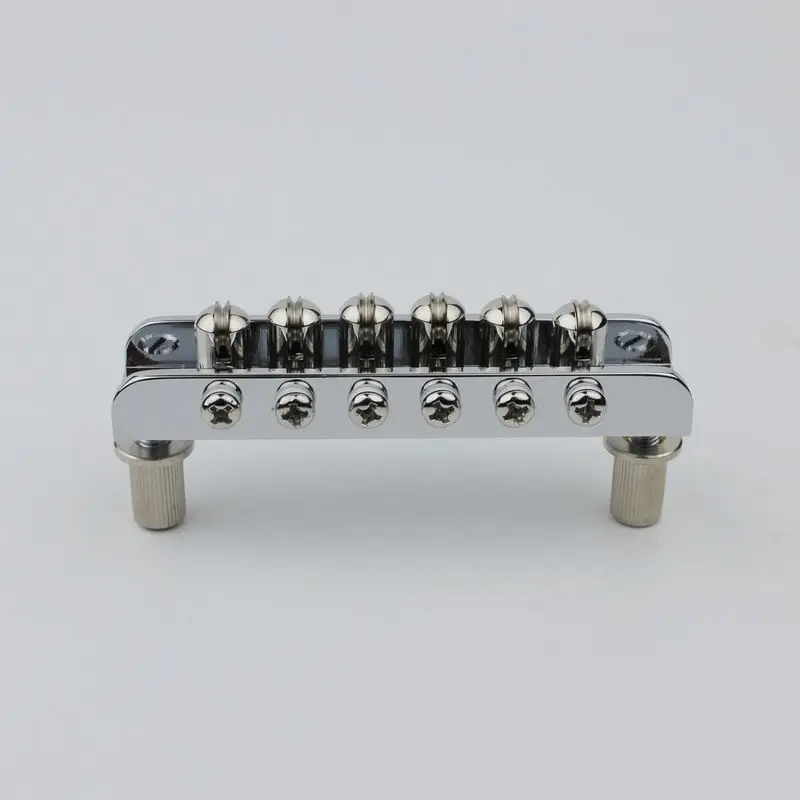 Chrome 6 String Guitar Bridge Roller Bridge For Guitar Mosrite Style Bridge MTB606