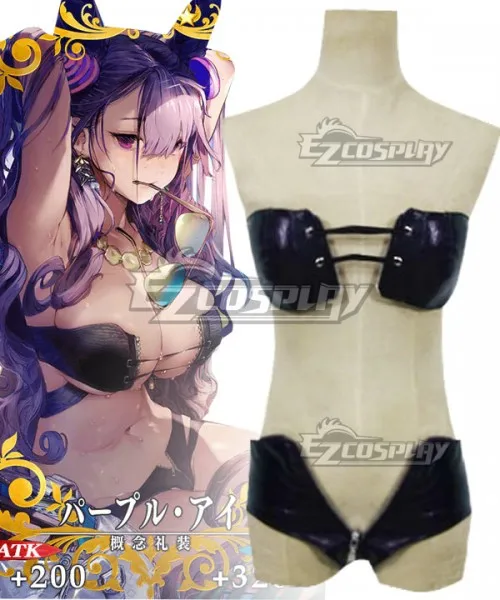 

Fate Grand Order FGO Caster Murasaki Shikibu Bikini Suit Girls Halloween Party Set Leather Adult Christmas Cosplay Costume E001