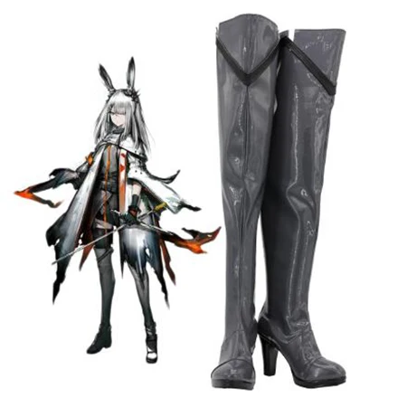 

Arknights Frostnova Cosplay Boots Shoes Women Over Knee High Heel Shoes Costume Customized Accessories Halloween Party Shoes