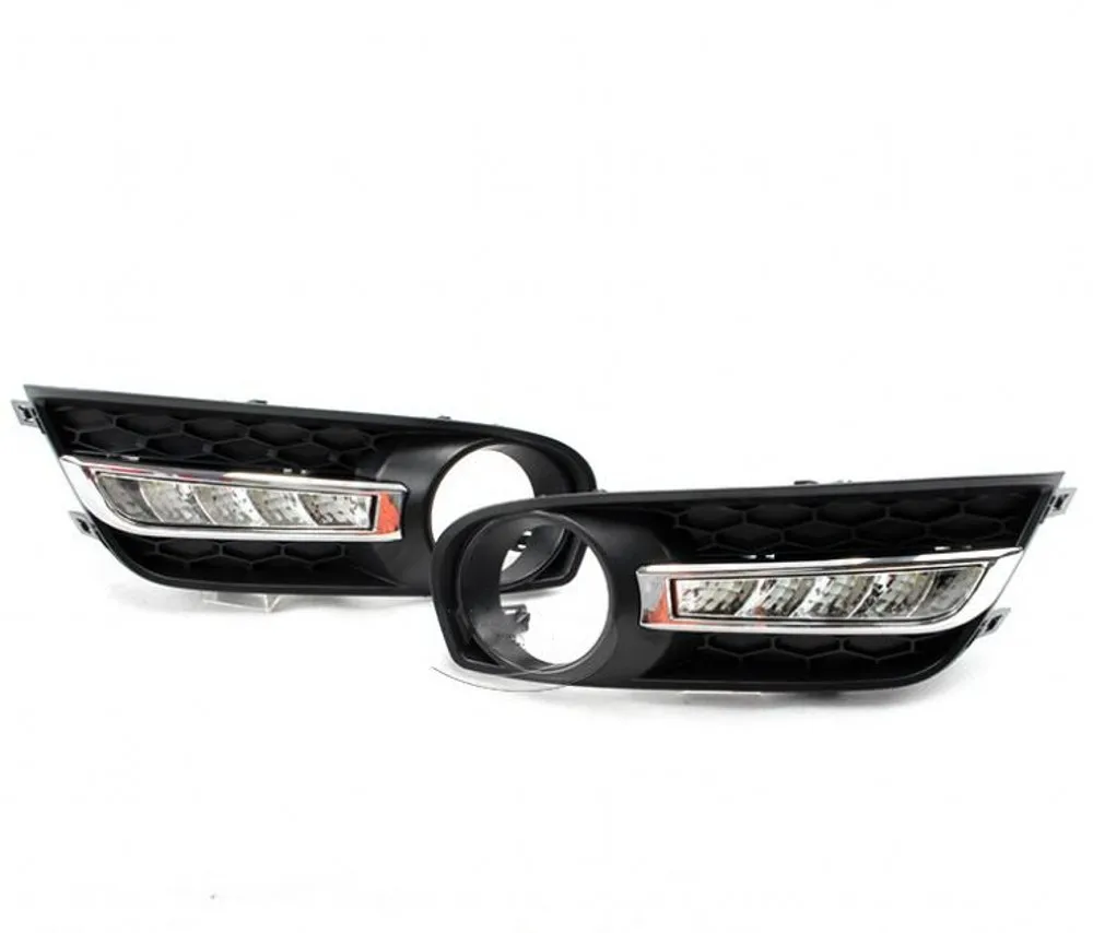 JanDeNing 2PCS  White LED Daytime Running Light Fog Light DRL for Nissan Tiida 2011-2015