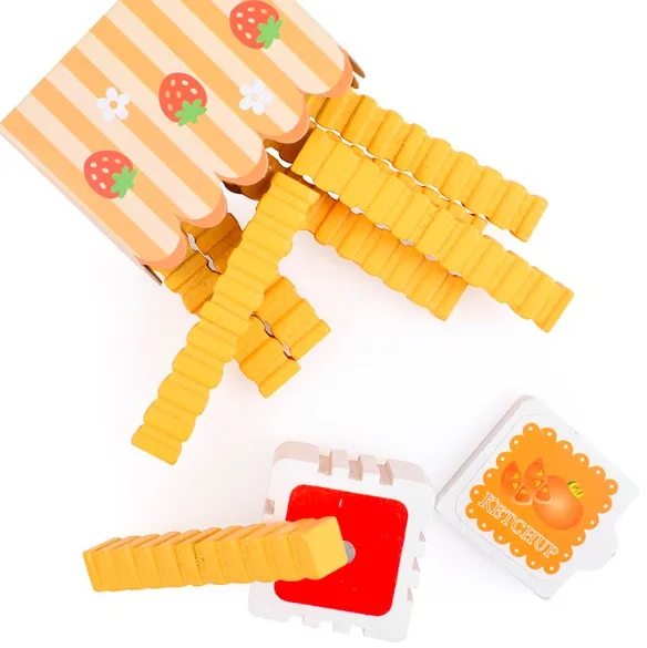 Wooden Pretend Play Kitchen Toy Simulation Cooking Food Children Toy for Kids House Play Game Educational Toys for Baby Gift