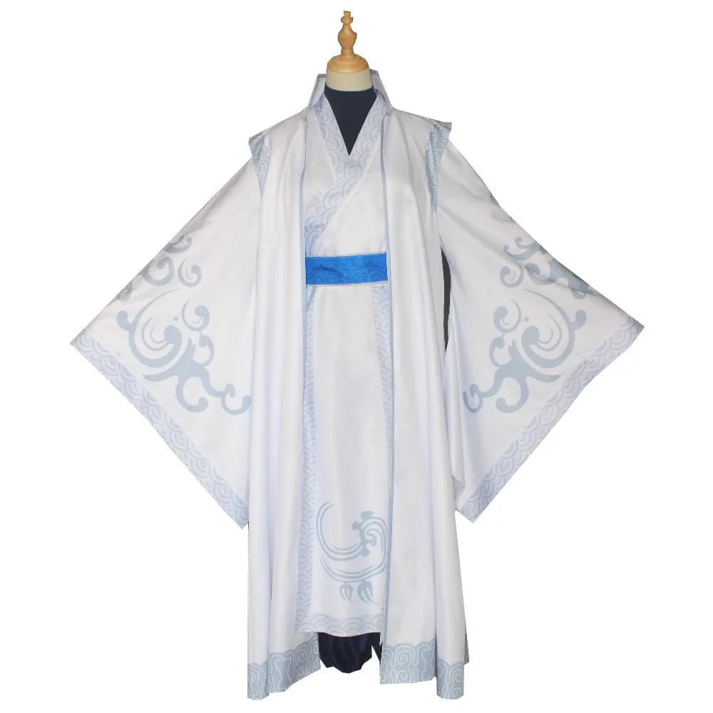 

Chinese Hot Movie NE ZHA:I Am The Destiny Ao Bing Cosplay Costume White Long Cloak Chinese Traditional Clothing Halloween Cos