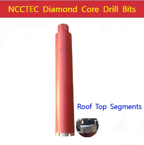 

[ Tapered Roof-shaped Segments] 25-180mm * 370/450mm Crown Diamond Core Drill Bits/1''- 7'' * 14.8''/18'' Reinforced Concrete