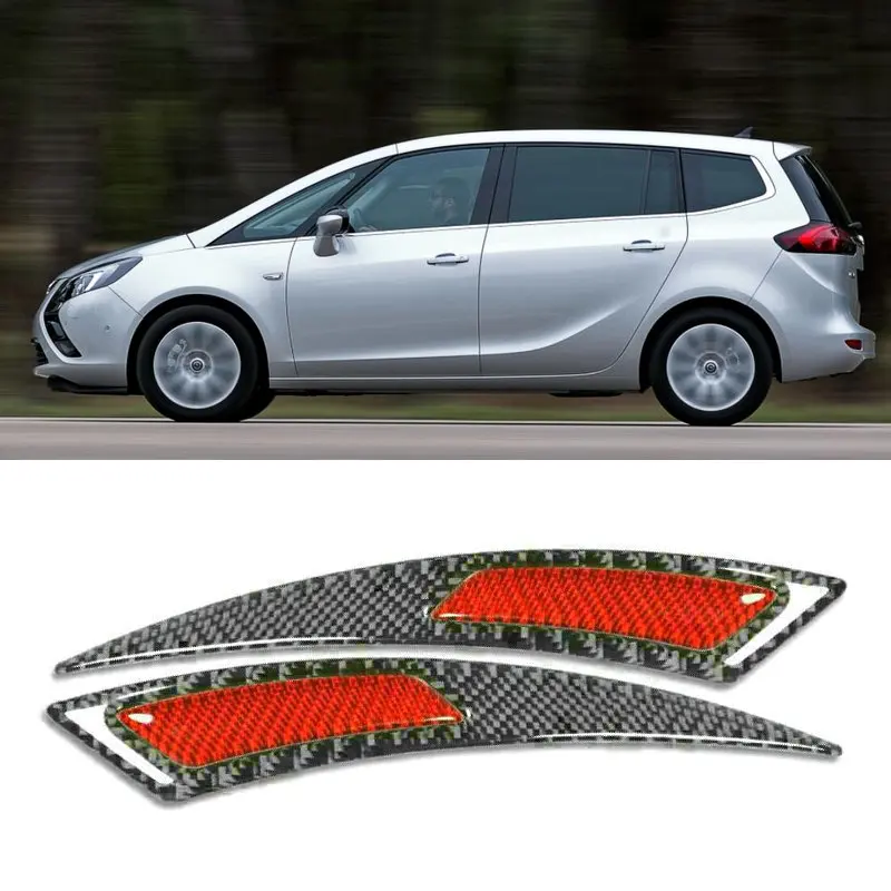 Carbon Fiber Wheel Eyebrow Sticker For Opel zafira a b tourer c p12  corsa c d e  meriva b movano karl Combo