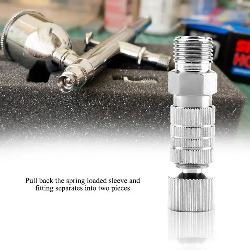 Manguera de aire para aerógrafo, Conector de conexión macho y hembra BSP, liberación rápida con enchufe de 1/8 pulgadas, novedad