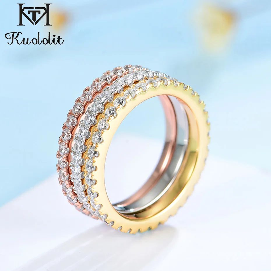 Anello in Oro Rosa 14K K14K con Moissanite: La Scelta Perfetta per un Gioiello Elegante e Duraturo