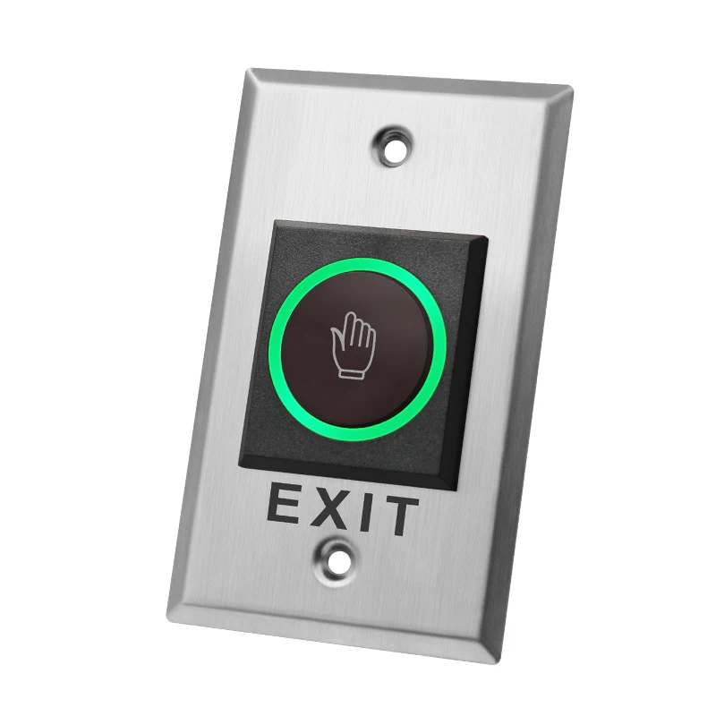 No Touch Exit Button Release Switch Opener NO COM NC LED Light for Door Access Control System Entry Open