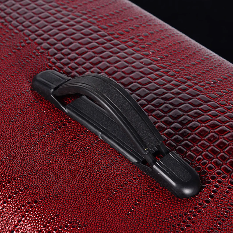 Car Trunk Storage Box Luxury Crocodile Pattern Folding Car Organizer Box Multifunction PU Leather Storage Bag Auto Accessories