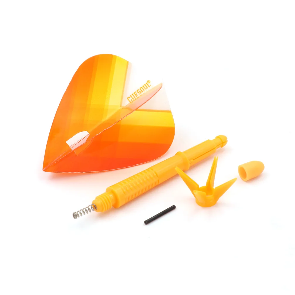 

CUESOUL AK6 Dart Shaft with Foldable Flights Yellow Kite Shape-15mm/18.8mm/24.8mm /29.5mm/33.3mm