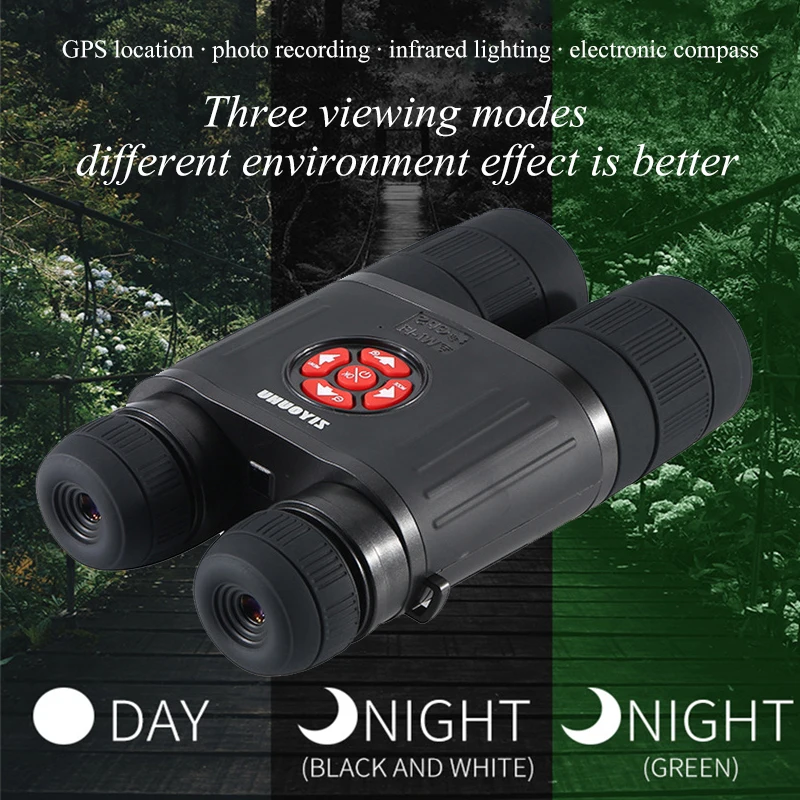 Multi-function Three Generations of High-quality Digital Night Vision Binoculars Day and Night Dual-use Camera Video Telescope